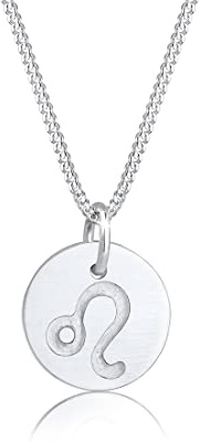 Elli Damen Echtschmuck Halskette Silberkette Kette mit Anhänger Stern Star Sternzeichen Astro Trend Swarovski Kristalle Sterling Silber 925 45cm Länge