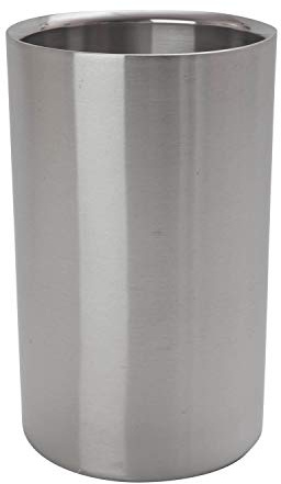 We Can Source It Ltd – Stainless Steel Wine Bottle Cooler – Double Wall Ice Bucket with Brushed Finish – Rust and Acid Resistant – Keeps Drinks Chilled – Bars, Restaurants, Homes and Parties