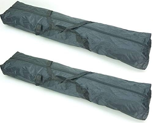 2 Stück PROFI Tasche Tragetasche Transporttasche schwarz für je 2 Mikrofonstative Mikrofonständer Stativ Ständer Bag