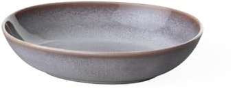 Villeroy & Boch like. by Lave beige Schale flach klein, 22 x 21 x 4,2 cm, stilvolle Speiseschale aus Steingut für kleine Beilagen und Salate, spülmaschinengeeignet | Steingut, Made in Germany, spülmaschinengeeignet, mikrowellengeeignet, 21 x 4,45 cm Höhe, Reaktiveffekt-Glasur