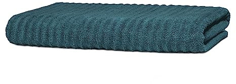 Merana Oslo Sauna- und Strandtuch | extra groß | saugstark, weich und fusselfrei | Frottier Luxus Qualität | 100% Baumwolle | Oeko-TEX | 590 GSM (Petrol Ink, Saunatuch (80x200cm))