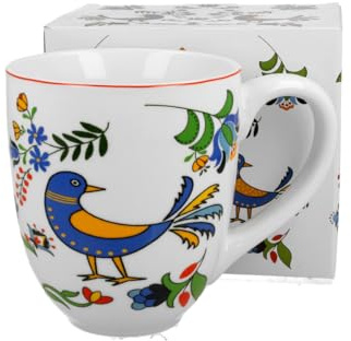 DUO KUBKI XXL Becher 1000 ml KASHUBIAN BIRD New Bone China Porzellan