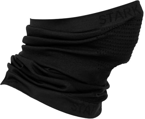 STARK SOUL Seamless Multifunktions Halstuch -Neckwarmer -BREATH- Facemask Schwarz