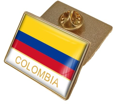 Insignia De Pin De La Bandera De Colombia - Insignia De Colombia Broche De La Bandera Pin De Solapa De La Bandera Nacional Colecciones De Pines De Viaje Internacionales Accesorio De Ropa Novedad Nac