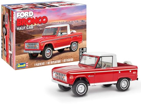 Revell Level 5 Model Kit Ford Bronco Half Cab 1/25 Scale Model