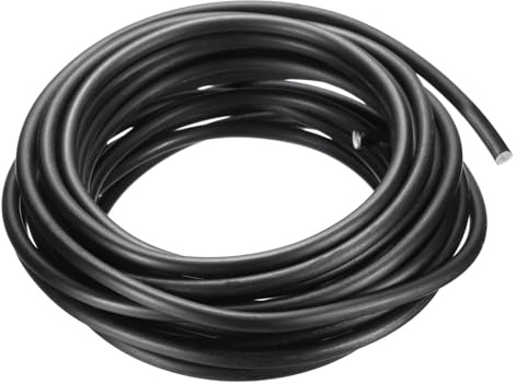 PATIKIL 5mm Bonsái Entrenamiento Alambre, 1 Rollo Floral Alambre Tallos Anodizado Aluminio Árbol Alambre 16.4 Pies Total para Jardinería Rama Fijación, Negro