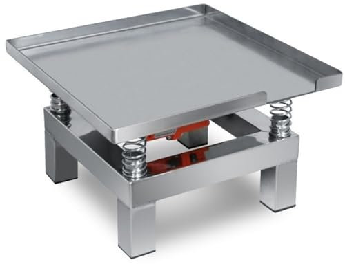 Mini Table Vibrante en Acier Inoxydable, Petite Table Vibrante en Béton De 35 X 35 Cm, 3000 À 3600 Fois/Minute, pour Éliminer Les Bulles, Secouer Le Précipité, Secouer La Poudre Humide