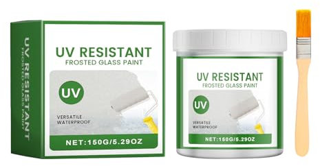 Zwxqe Glasfarbe für Milchglas und Frost, UV- und wasserbeständig, Sichtschutz, perfekt für die Verschönerung des Zimmers