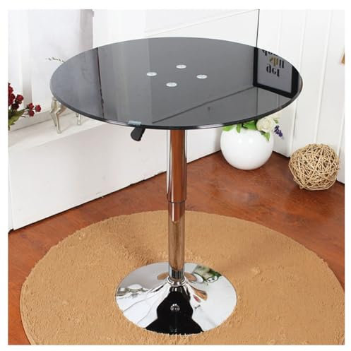 Tavolo da pranzo regolabile in altezza per cucina familiare soggiorno moderno tavolo in vetro con facile montaggio design salvaspazio e multiuso 2 4 posti vetro trasparente 80 cm (colore: B)
