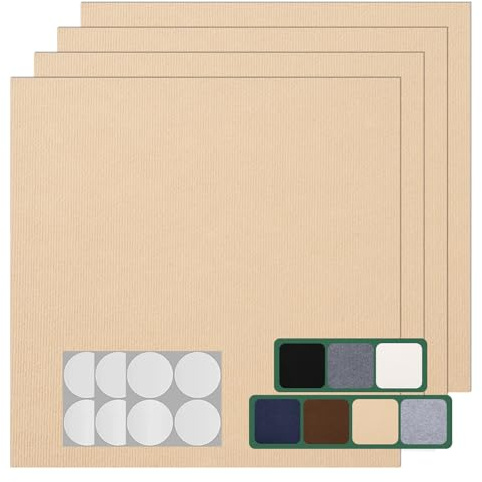 VallisCo Teppichfliesen, 30 Stück, 30,5 x 30,5 cm, selbstklebende Teppich-Bodenfliesen, rutschfeste Quadrate, zum Abziehen und Aufkleben, Bodenfliesen, DIY-Installation für Schlafzimmer (Beige-Camel)