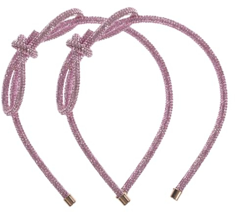 WOFASHPURET Stirnband mit Schleife und Kristallen Modischer Haarschmuck für Damen Glitzerndes Haarband mit Schleife für Verschiedene Anlässe und Frisuren