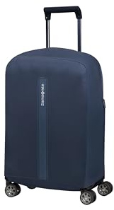 Samsonite TA Revolution - Housse Pliable pour Valise Taille S, Housse pour Valise adaptée pour 55 cm, Protection Bagage de Voyage, avec Détail Réfléchissant, Bleu (Bleu Minuit)