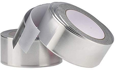 WZDDXUNSF Tape for DIY Tools Accessories Heat Aluminium Insulation Vapour Barrier Foil Adhesive Duct Sealing 2 Rolls 50mm X 20Y
