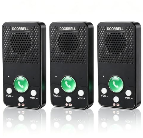 Wireless Intercom System 3 Pack Full Duplex Home Office | 1000 Feet Range, 8 Volume Levels 4 Ringtones, Portable Intercom Set for House Business Garage Upstairs Offices