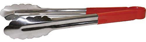 Hygiplas CB154 Colour Coded Serving Tong Red - 300mm