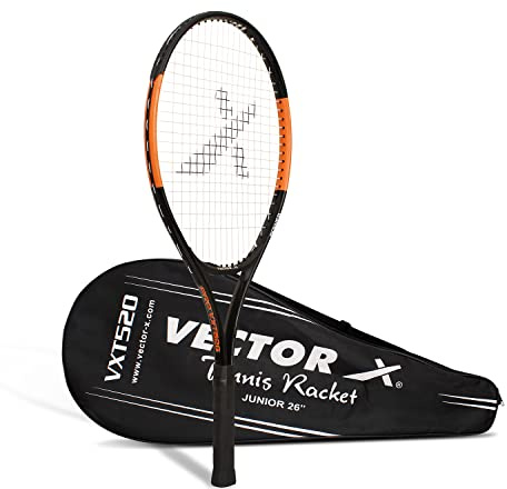 Vector X Vxt 520 Joint Full Cover Tennis Racquet, 26-inch (Multi Color)