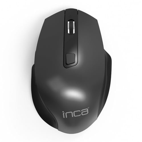 Inca IWM-515 Souris Bluetooth+USB Laser 3600 DPI Droitier Noir - Souris (Droitier, Laser, Bluetooth+USB, 3600 DPI, Noir)