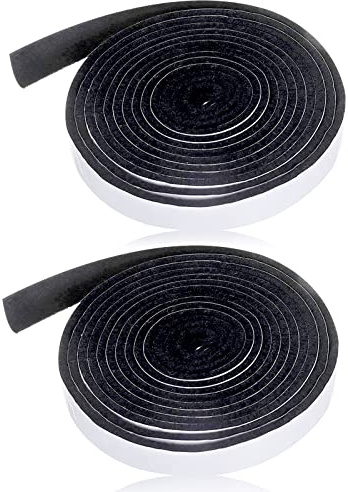 2 Stück Ofendichtschnur Kamindichtung Selbstklebend 2.5m, 3.5mm Dicke Dichtung Raucher Grill Band Self Dichtung Hitzebeständige Grill Kamindichtung für Ofenfenster Kamin und Ofenrohr