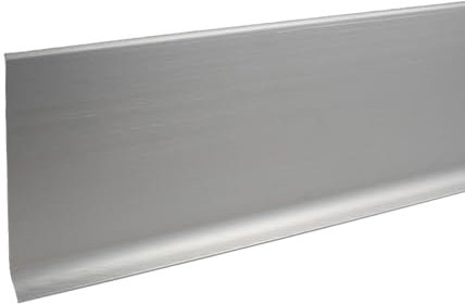 Sockelleiste | Aluminium | Edelstahl | Breite 10 mm | Höhe 40 mm | Länge 2500 mm | Materialstärke 1.4 mm | Selbstklebend | Fußleiste | 1 Stück