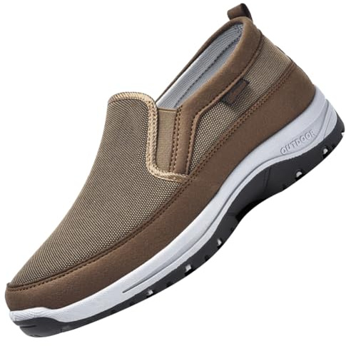 Aocase Scarpe Ortopediche Uomo con Strappo Scarpe da Ginnastica Traspiranti con Cuscino d'Aria Scarpe da Passeggio da Uomo estive alla Moda Sneaker Casual,Marrone,42/260mm
