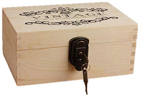 BONOOL Schmuckschatullen, große Schmucktruhe aus Holz mit Deckel, Aufbewahrungsbox für Schmuck, Schmuckkästchen für Damen (Farbe: 2)