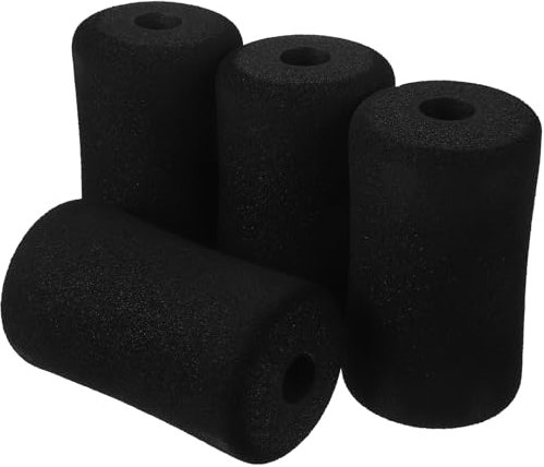 HANABASS 4 Stück Fuß Schaumstoff Pads, Schwammbezug für Fitnessgeräte Für Multifunktions Hantelbank Klappbar, Schrägbank, Bauchmuskeltrainer, Seated Leg Extension Fitness Equipment