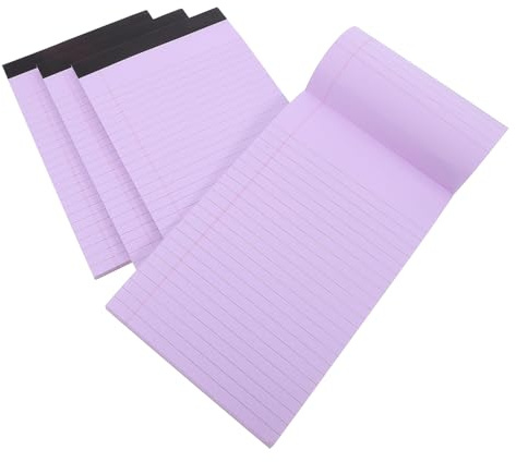 SEWACC Linierte Rechtsschreibblöcke Multifunktional und Praktisch aus Papier 4 Stück-pack Abreißbares Tragbares Notizpad A5-format Notizblöcke für Büro und Studium