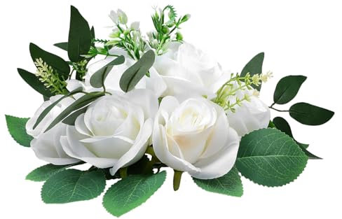 Cabilock Künstlicher Rosenblumenball Für Hochzeitsdeko Simulationsblumen Arrangement Für Tischdekoration Kissenball Und Kreative Arrangements Langlebig Und Wiederverwendbar