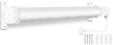 Prem-I-air Tubular Heater 3FT 135W for Kitchen, Work Rooms, Conservatory, Green House for Back Ground Heat, Low Energy Frost Protection, Quiet Operation, Thermal Protection With Bracket White