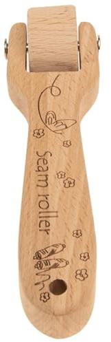 Veemoon Rodillo De Prensado y Costura Rodillo De Madera Para Empapelar Herramienta Portátil