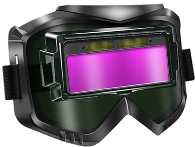 Yuemeuy Gafas De Soldador | Gafas de Soldadura con Lentes Antirayaduras, Protectoras Cómodas Con Ajuste Para Profesionales Aficionados Principiantes