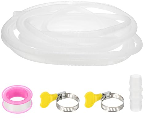 PATIKIL 10 Meters Air Conditioner Drain Hose Kit Universal AC Drain Hose for Replacement Drain Hose Extension Mini Split AC Ductless Heat Pumps AC Drainage HVAC Extender, Clear