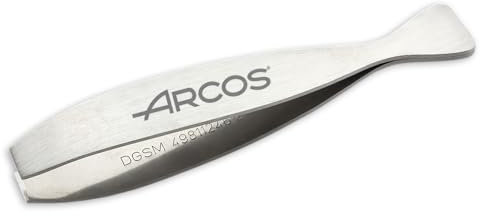 ARCOS Fischpinzette aus Nitrum Edelstahl - Entfernt fast alle Fischgräten beim Filetieren oder Zubereiten von Fischvariationen - Grau, Serie Gadgets