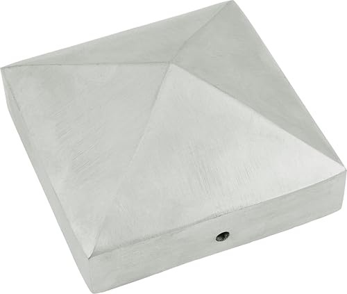 Connex Pfostenkappe Pyramide – Aluminium – Zaun-Abdeckung | Witterungsschutz für Pfosten und Zäune – Pfahlkappe – Zaunabdeckung – Zaunkappe – Säulenkappe – 90 x 90 mm – 90 mm