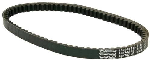 2EXTREME DAYCO Keilriemen 743x18mm Roller kompatibel mit Kymco 2T SF10, 4T | Antriebsriemen als Ersatzteil für Roller; kompatibel mit SYM Fiddle, Orbit; Maße 743x18mm, langlebiges und robustes Material