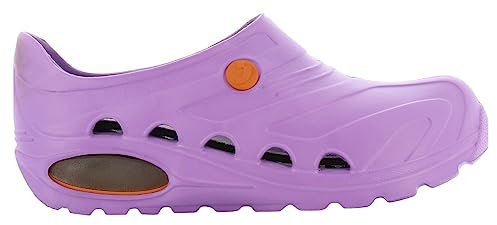 Oxypas Safety Jogger Scarpe da Lavoro da Donna – Antistatiche e Antiscivolo Scarpe Antinfortunistiche da Uomo, Zoccoli Leggeri per Medicina, Cura e Gastro, antibatteriche, Lilla, 43/44 EU