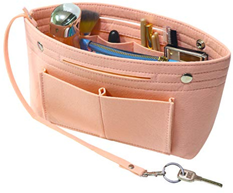 Soyizom Filz Handtasche Organizer Bag in Bag,Innentaschen für Handtaschen Organizer mit Schlüsselkette für Speedy Neverfull,8 Farben
