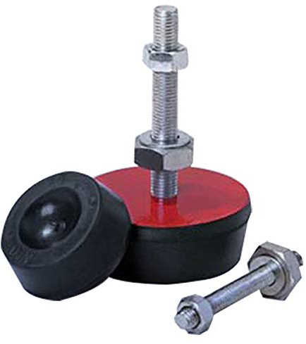 RS PRO RS PRO Naturgummi Rund Gummipuffer, Maschine M10 40 kg, Ø 46 mm x 16 mm, Shore A50 / bis 40 kg