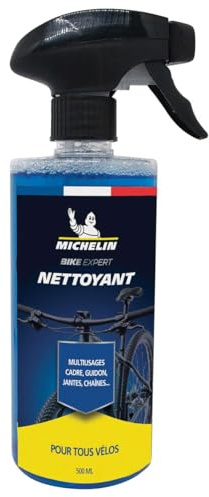 MICHELIN - Nettoyant Vélo 500ml - Parfum Agrumes - Dégraisse et Nettoie Cadre, Roues, Jantes, Chaîne, Guidon - sans Traces - Fabriqué en France - Formule Polyvalente - Nouveau Format Ergonomique