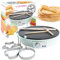 ScrapCooking - Crepes Factory, Macchina Elettrica, con Piastra Riscaldante AntiAdesivo, Rastrello, Spatola & 3 Stampi Arte, Verde acqua - 3899
