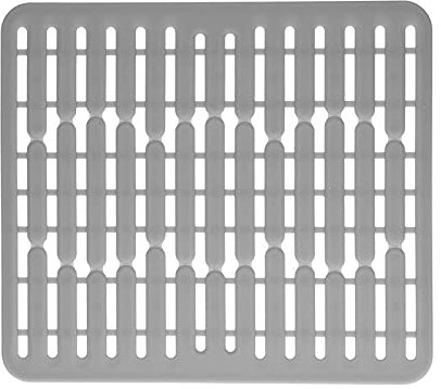 Spülbeckeneinlage aus Silikon, Rutschfeste Abnehmbare Praktische Spülbeckeneinlage für die Küchenspüle Große Abtropfmatte für Schnelles Abtropfen, Spülbecken Matte für Badezimmer (32.5x28.7x1.1cm)