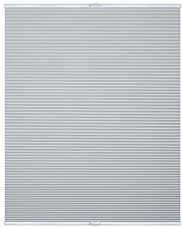 Lichtblick Thermo-Plissee Klemmfix, ohne Bohren, verspannt, Wabenplissee, Blickdicht, Hitzeschutz, Klemmträger, Energie und Heizkosten sparen Weiß, 110 cm x 130 cm (B x L)