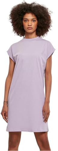 Urban Classics Robe à épaules dénudées, Lilas, L Femme