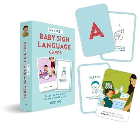 My First Baby Sign Language Cards: Essential Asl Signs to Learn and Practice