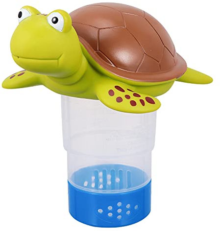 Pool Floating Chlorine Dispenser, Animal Chlorine Floater, Floating Chlorinator, Bromine Holder Basket Fits Up to 8.19 Inchs Tabs for Pool & Hot Tub