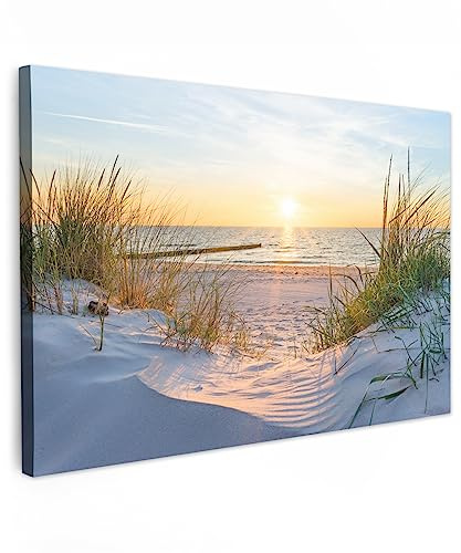 MuchoWow© Wandbilder Groß XXL Wohnzimmer Wanddeko Schlafzimmer Zimmerdeko | 120x80 cm - Fotowand Zimmer Deko Wand Dekoration Wall Art Strandbilder - Stranddeko - Strandbild - Strand und Meer - Maritime