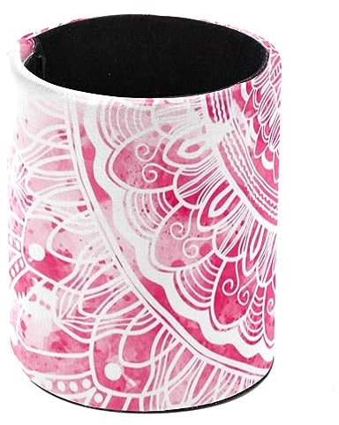 Eslifey Pen Holder Round Pencil Holder for Desk, Abstract Mandala Watercolor Digital Art Painting Pen Pot Pen Cup Makeup Brushes Holder Stand Display Desk Stationery Organiser for Home Office School