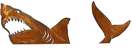 ZIRYXQ Estatua de metal de vaca al aire libre rama toro figura jardín para decoración de patio, letrero de césped marrón, adorno de regalo de árbol, adornos de plátano Garde, decoraciones de figura de