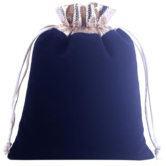 KONMAY 20 Stück Schwarz weicher Samtbeutel Schmuckbeutel mit Kordelzug, 12x15cm Samttasche mit goldenem Stoff Hochzeitsfeier Geschenktasche