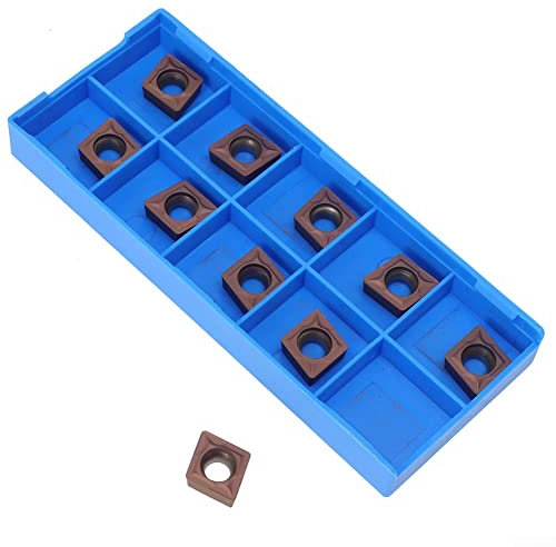10PCS CCMT09T308-HMP PC9030 CCMT32.52 HMP Carbide Inserts, Lathe Turning Inserts Tools Milling Cutters for Finishing/Semi-Finishing